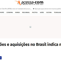Perfil das fuses e aquisies no Brasil indica melhora no mercado